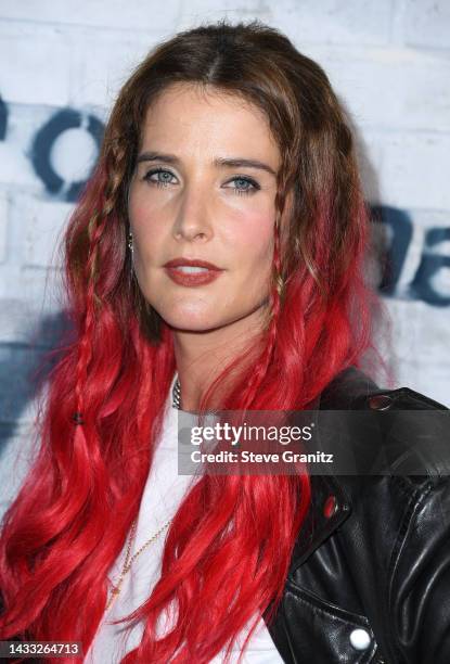 Cobie Smulders arrives at the Amazon Freevee Hosts 90's Dance Party For New Original Series "High School" at No Vacancy on October 13, 2022 in Los...