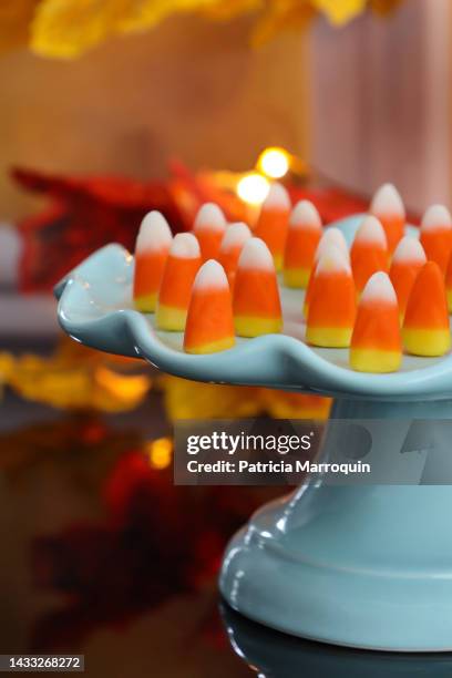 candy corn — standing up - candy corn stock pictures, royalty-free photos & images