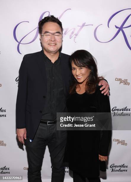 Chris Chan Lee and Cindy Chang attend the "Silent River" Opening Night Theatrical Premiere at Laemmle Glendale on October 13, 2022 in Glendale,...