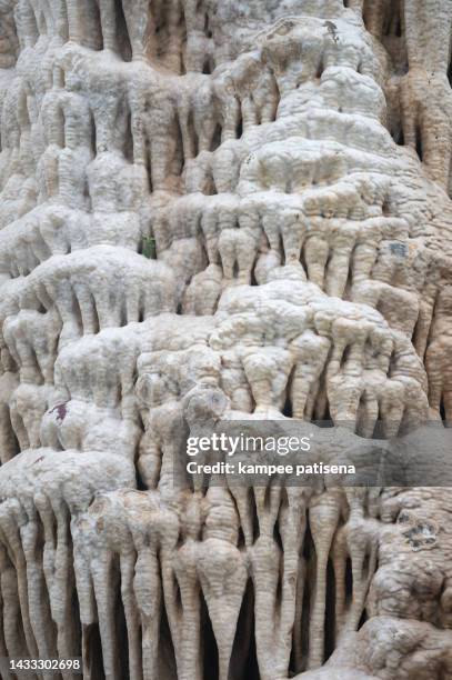close-up of stalactites stone information - stalactite stock pictures, royalty-free photos & images