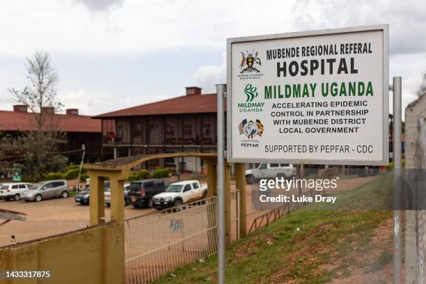 Mubende Regional Referral Hospital as seen on October 14, 2022 in Mubende, Uganda. Emergency response teams, isolation centres and treatment tents...