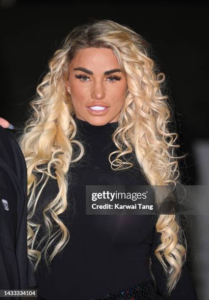 Katie Price attends the National Television Awards 2022 at OVO Arena Wembley on October 13, 2022 in London, England.
