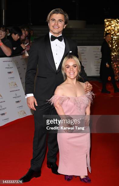 Nikita Kuzmin and Ellie Simmonds attend the National Television Awards 2022 at OVO Arena Wembley on October 13, 2022 in London, England.