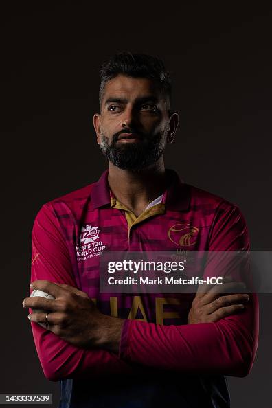 Ahmd Raza Ahmed Raza poses during the United Arab Emirates ICC Men's T20... News ...