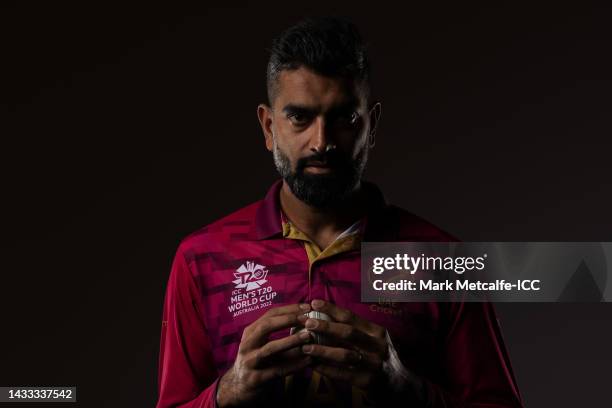 Waheed Raza Ahmed Raza poses during the United Arab Emirates ICC Men's T20... News ...