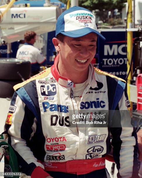 Racer Hiro Matsushita at the Long Beach Grand Prix Race, April 11, 1997 in Long Beach, California.