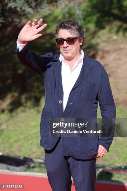 Sandro Veronesi attends the red carpet for "Stregati Dal Grande Schermo" during the 17th Rome Film Festival at Auditorium Parco Della Musica on...