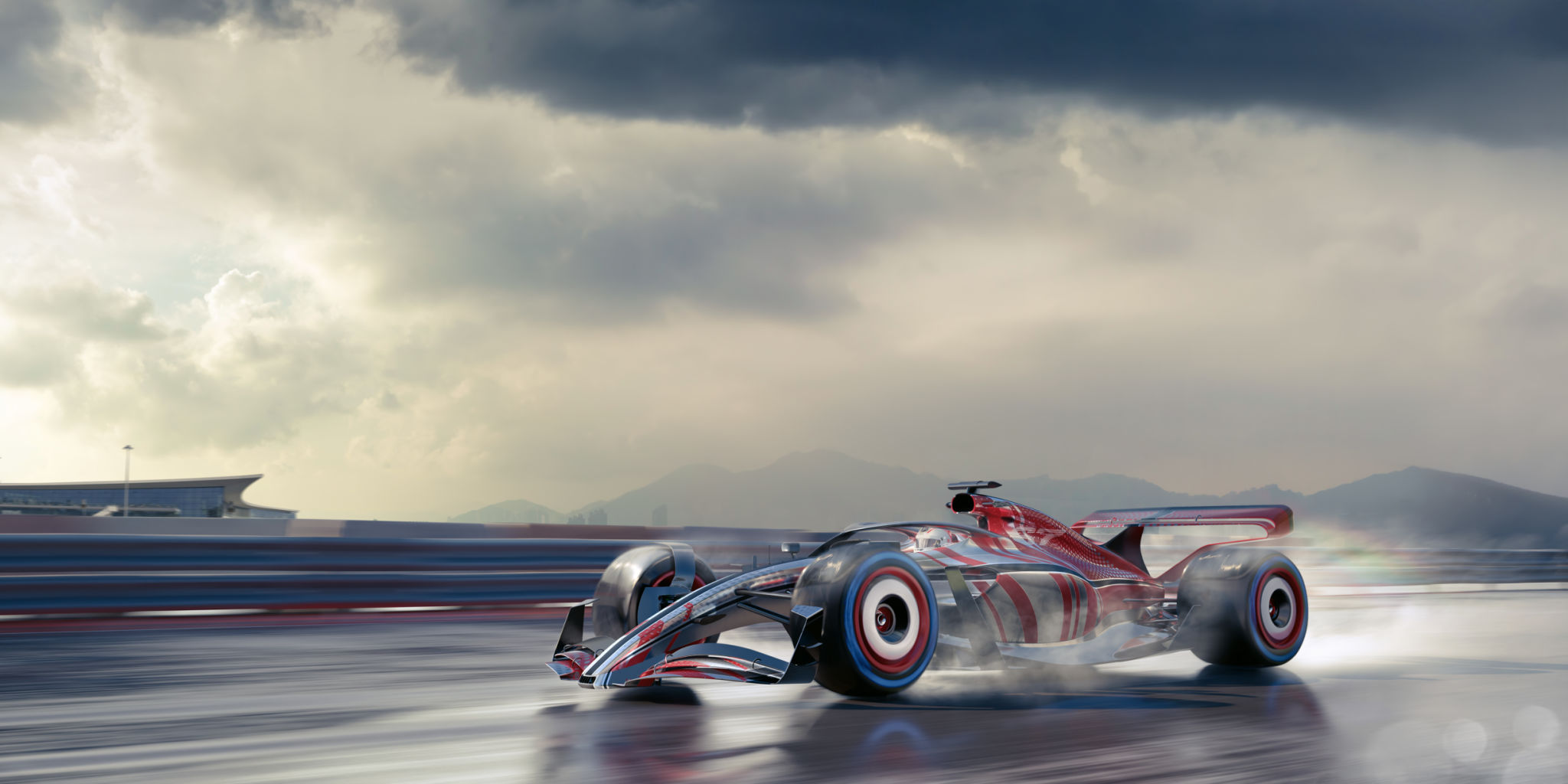 wet race track