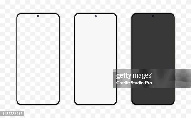 stockillustraties, clipart, cartoons en iconen met phone template similar to android mockup - model