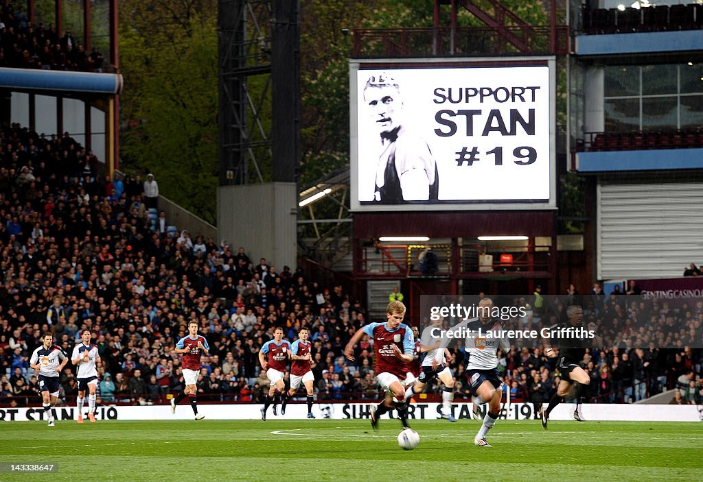 Aston Villa v Bolton Wanderers - Premier League