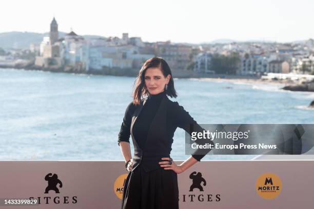 Actress, Eva Green, poses at the photocall for 'Nocebo', at the International Fantastic Film Festival of Catalonia, at the Melia Sitges Hotel, on 14...