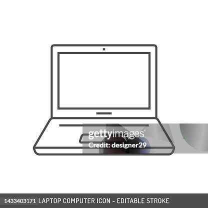 Laptop Computer Icon Editable Stroke. Laptop Computer Icon Editable Stroke.