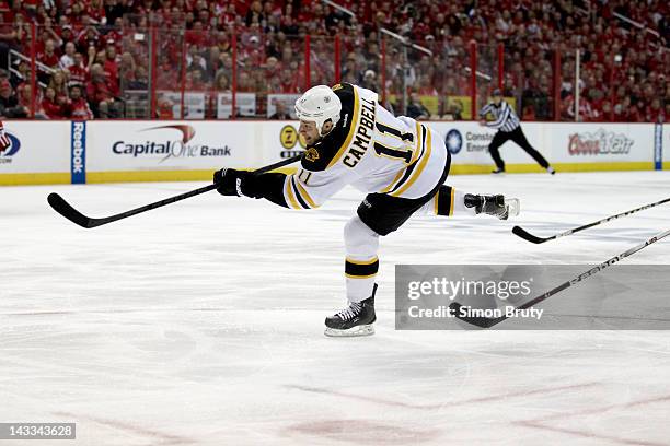 Boston Bruins Gregory Campbell in action vs Washington Capitals at Verizon Center. Game 6. Washington, DC 4/22/2012 CREDIT: Simon Bruty