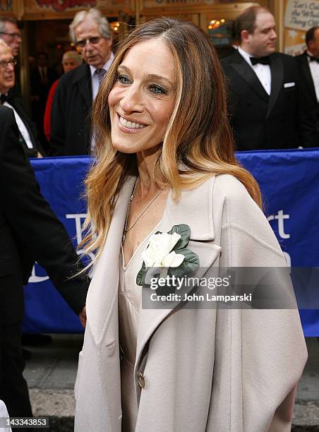 Sarah Jessica Parker attends the "Nice Work If You Can Get It" Broadway opening night>> at the Imperial Theatre on April 24, 2012 in New York City.