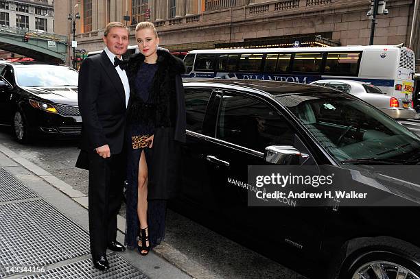 Gary Flom and Svitlana Flom attend City Harvest's 18th Annual An Evening Of Practical Magic at Cipriani 42nd Street on April 24, 2012 in New York...