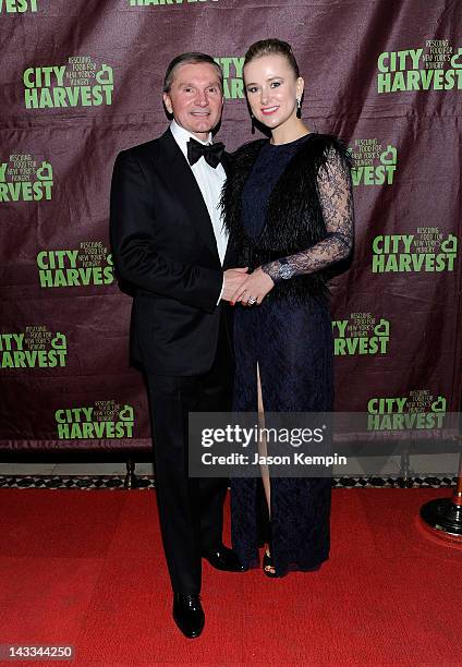 Gary Flom and Svitlana Flom attend City Harvest's 18th Annual An Evening Of Practical Magic at Cipriani 42nd Street on April 24, 2012 in New York...