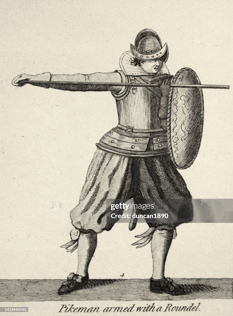 Heavy Rondache Pikeman Infantry Soldier Armed With Rondache Or Roundel Shield History ...