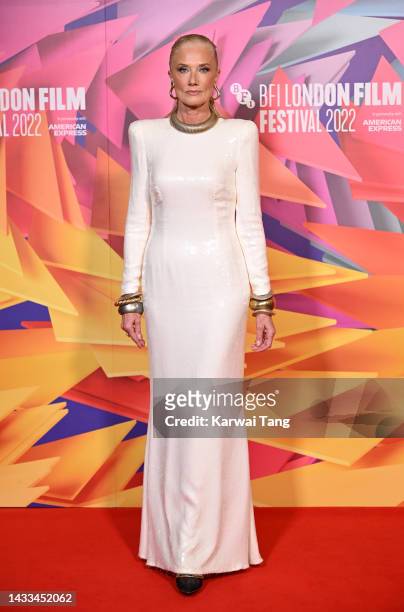 Joely Richardson attends the "Lady Chatterley's Lover" European Premiere during the 66th BFI London Film Festival at the BFI Southbank on October 14,...