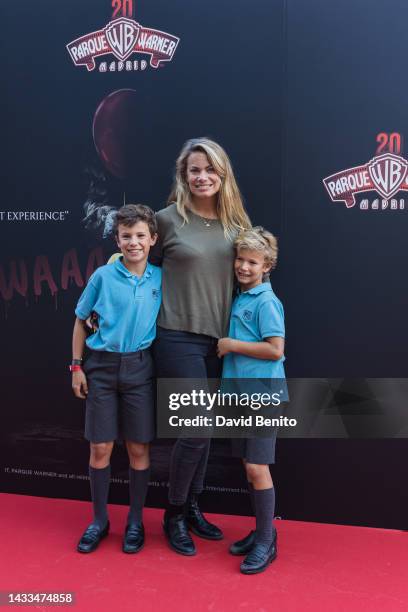 Carla Goyanes attends Warner Park celebration Halloween at Parque Warner on October 14, 2022 in Madrid, Spain.