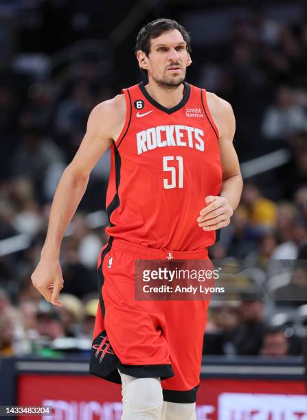 Boban Marjanovic the Houston Rockets against the Indiana Pacers at Gainbridge Fieldhouse on October 14, 2022 in Indianapolis, Indiana. NOTE TO USER:...