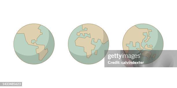 earth world maps - third world stock illustrations