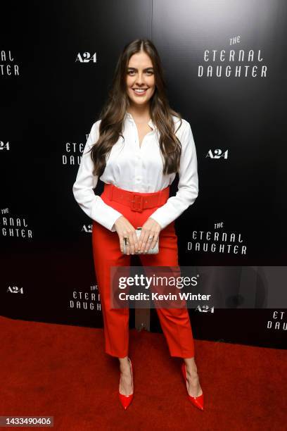 Ariana Ron Pedrique attends the Los Angeles special screening of "The Eternal Daughter" at The London West Hollywood at Beverly Hills on October 14,...