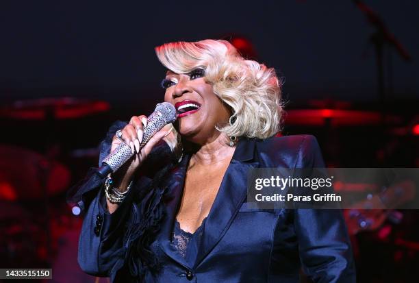 Singer Patti LaBelle performs onstage at The Fox Theatre on October 14, 2022 in Atlanta, Georgia.