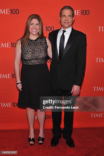 Tiime Magazine Publisher Kim Kelleher and Managing Editor Rick Stengel attend the TIME 100 Gala celebrating TIME'S 100 Most Influential People In The...