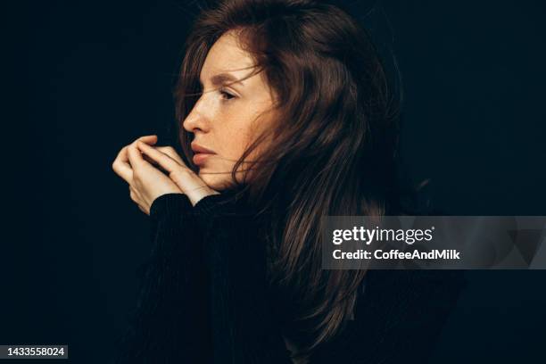 beautiful  woman - female model attitude face on stock pictures, royalty-free photos & images