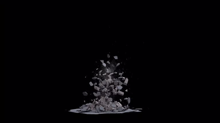 Exploding Ground Gif Animation collapsing exploding cracked ground slow motion with a lot of dust and ...
