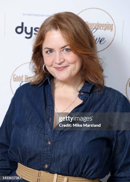 Ruth Jones attend the Good Housekeeping Live event celebrating 100 years of the magazine, in partnership with Dyson on October 14, 2022 in London,...