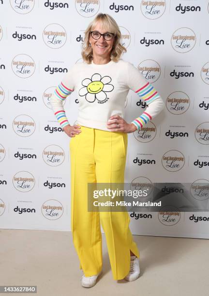 Louise Minchin attend the Good Housekeeping Live event celebrating 100 years of the magazine, in partnership with Dyson on October 14, 2022 in...