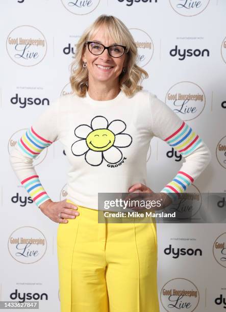 Louise Minchin attend the Good Housekeeping Live event celebrating 100 years of the magazine, in partnership with Dyson on October 14, 2022 in...