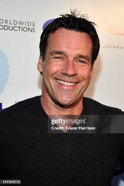 Actor David James Elliott arrives at the official launch party of BritWeek at a private residence in Hancock Park 2012 on April 24, 2012 in Los...