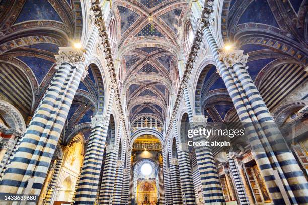 siena cathedral, italy - duomo-di-siena stock pictures, royalty-free photos & images