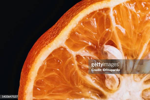 orange fruit in a macro photography shot - fitopardo stock pictures, royalty-free photos & images