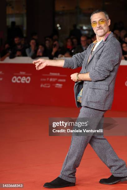 Filippo Timi attends the red carpet for "Il Principe Di Roma" during the 17th Rome Film Festival at Auditorium Parco Della Musica on October 15, 2022...