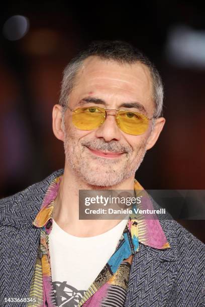 Filippo Timi attends the red carpet for "Il Principe Di Roma" during the 17th Rome Film Festival at Auditorium Parco Della Musica on October 15, 2022...