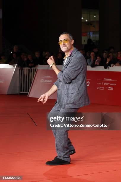 Filippo Timi attends the red carpet for "Il Principe Di Roma" during the 17th Rome Film Festival at Auditorium Parco Della Musica on October 15, 2022...