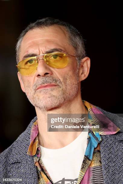 Filippo Timi attends the red carpet for "Il Principe Di Roma" during the 17th Rome Film Festival at Auditorium Parco Della Musica on October 15, 2022...