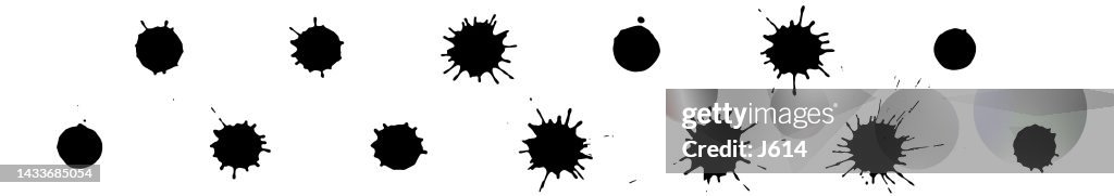 Ensemble de taches d'encre