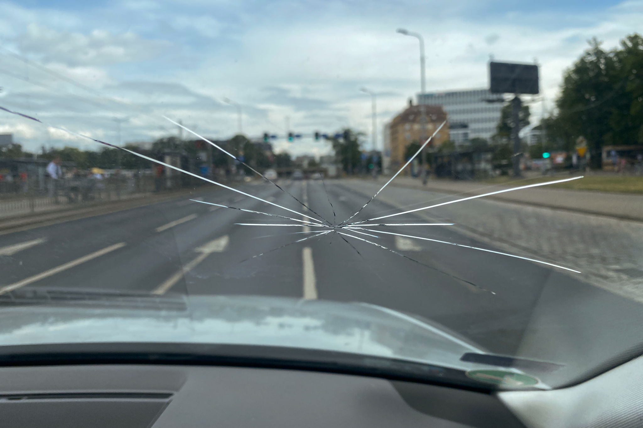 car windshield damage