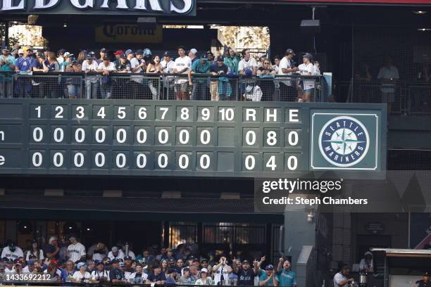 Game three of the American League Division Series between the Houston Astros and the Seattle Mariners enters extra innings at T-Mobile Park on...