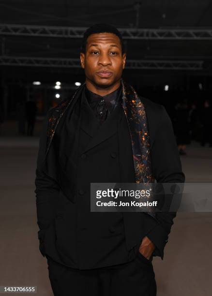 Jonathan Majors attends the 2nd Annual Academy Museum Gala at Academy Museum of Motion Pictures on October 15, 2022 in Los Angeles, California.