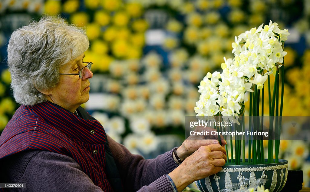 Final Preparations Are Made For The Opening Of The Harrogate Flower Show