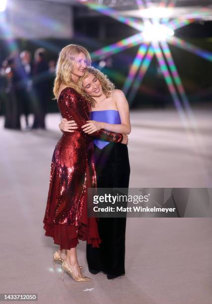 Laura Dern and Jaya Harper attend the 2nd Annual Academy Museum Gala at Academy Museum of Motion Pictures on October 15, 2022 in Los Angeles,...