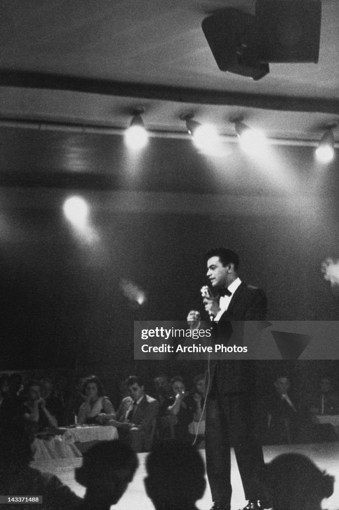 Tony Mathis Singer American pop singer Johnny Mathis performing, circa 1965. News Photo ...