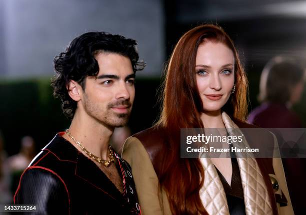 Joe Jonas and Sophie Turner attend the 2nd Annual Academy Museum Gala at Academy Museum of Motion Pictures on October 15, 2022 in Los Angeles,...