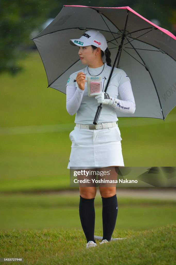 Sakura Koiwai of Japan is seen on the 8th green during the final