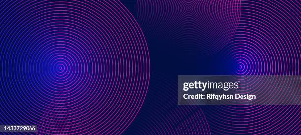 abstract blue gradient geometric shape circle background. modern futuristic background. can be use for landing page, book covers, brochures, flyers, magazines, any brandings, banners, headers, presentations, and wallpaper backgrounds - computer information systems stock illustrations